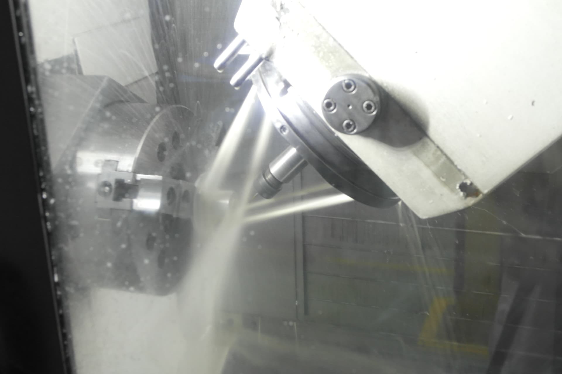 CNC turning in action: Precision machining process using computer-controlled lathe to shape material