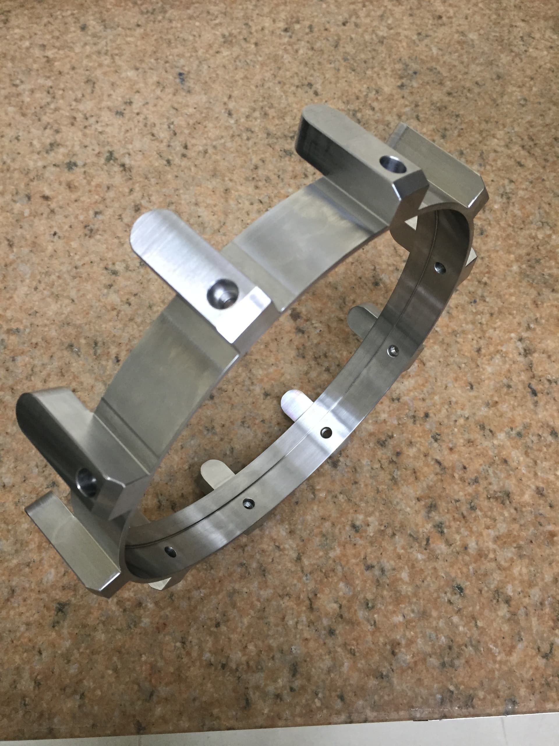 CNC turned and milled 17-4 PH precipitation hardened stainless steel spindle component
